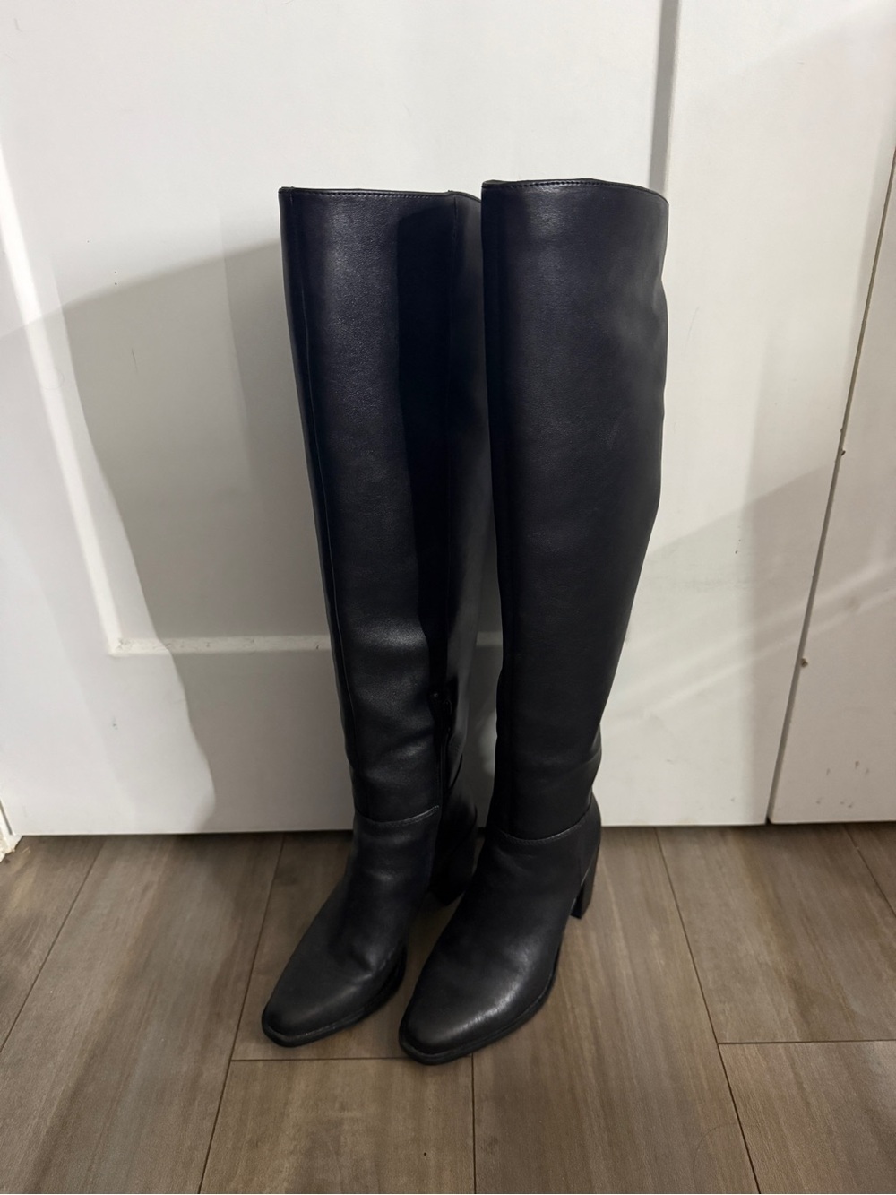 a new day Black Over-the-Knee Heel Boots